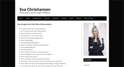 Desktop Screenshot of evachristiansen.dk